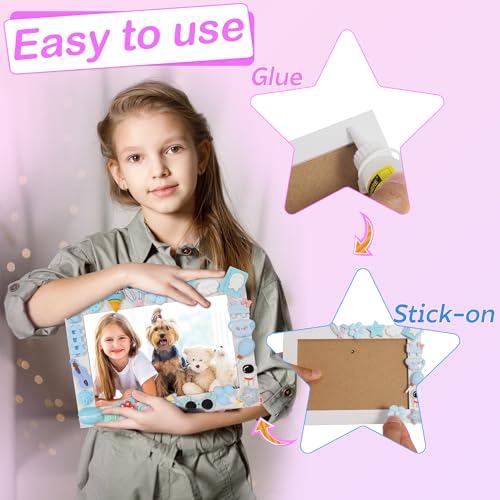 ZALIAFEI 3PCS Mosaic Photo Frame Craft Kit, DIY Crafts Crafts for Girls 8-12, Arts and Crafts Gifts for 10 Year Old