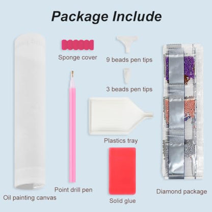 SJUTOUCI Cat Diamond Art Kit for Adults, Diamond Painting Kitten - color: Three Cats