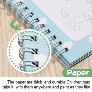 Magic Ink Copybooks for Kids Reusable Handwriting Workbooks for Preschools Grooves Template Design and Handwriting Aid Practice for Kids