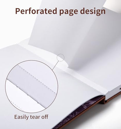 Sketchbook for Drawing, 120 Pages Sketch Book, 122LB/180GSM Thick Paper - color: Brown, size: Large (10×10INCH)