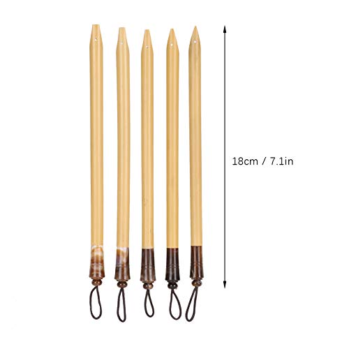 5pcs Calligraphy Dip Pen Calligraphy Pens for Writing | Comic Pen Nib Set for English Writing, Calligraphy, Painting, Drawing (Natural bamboo tip set)