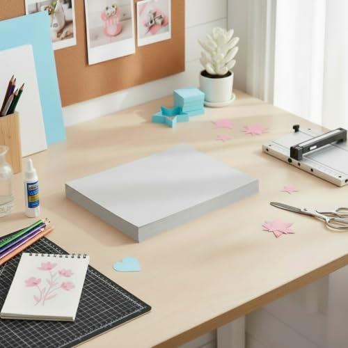 Vellum Bristol Cover 67 Pound, Smooth Finish, 250 Sheets Pack. – Premium Heavyweight Cardstock for Crafting, Printing, and Professional Projects, Acid-Free. (1, Grey, 8.5"x11") - color: Grey, size: 8.5"x11"