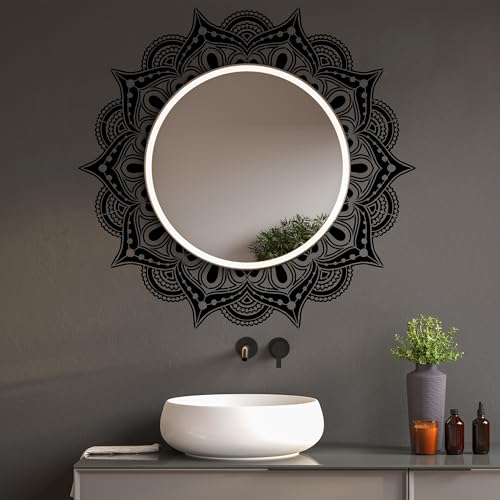 Sistink Large Mandala Stencils for Painting - Folk Rangoli Mandala Large Stencils for Painting on Wall Furniture Decor - style: mandala