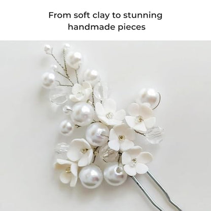 STAEDTLER FIMO Soft Polymer Clay, 1 lb White Block: Oven Bake Modeling Clay for Jewelry Making, Sculpting, DIY Crafts & School Art Projects – Soft Easy-to-Blend Craft Clay for Beginners & Artists - size: 1 lb block