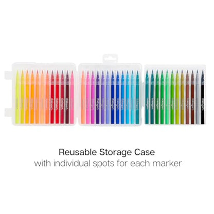 KINGART Watercolor Brush Markers, 36 Piece, Multicolor, 410-36 - style: Set of 36