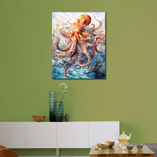TUMOVO Octopus Acrylic Paint by Numbers Kit for Adults - color: Octopus