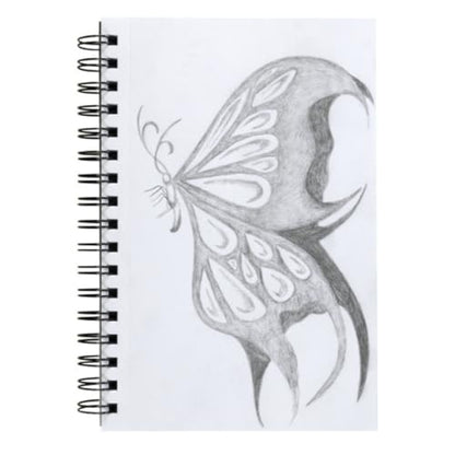 UCREATE Poly Cover Sketch Book, Heavyweight, 70 lb., Side Spiral Bound, 6" x 9", Black, 75 Sheets/Sketch Book, Case of 12, 900 Sheets Total - style: Black; 6" x 9" (Pack of 12)