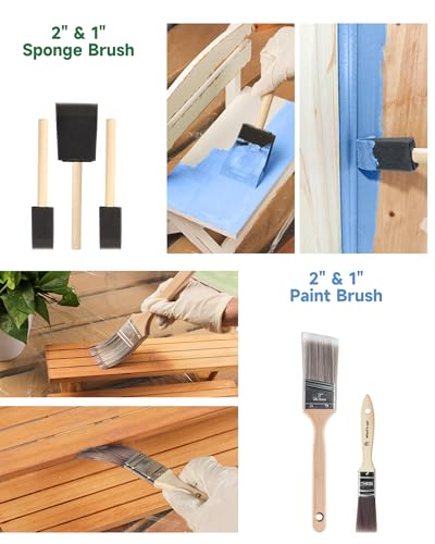 VOOMEY Paint Roller Kit 9 Inch, 20piece Painting Tool Kits | 4" & 9" Microfiber Roller Covers, Paint Tray with Liners, House Painting Supplies for Interior Exterior DIY - style: 20pcs paint roller kit