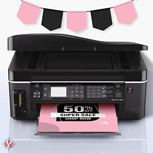 Pink Pastel Colored Paper - Perfect for Documents, Invitations, Posters, Flyers, Menus, Arts and Crafts | 8.5" x 14" (Legal Size) | Regular 20lb Bond (75gsm) Paper - Smooth Finish | 50 Sheets - color: Pink