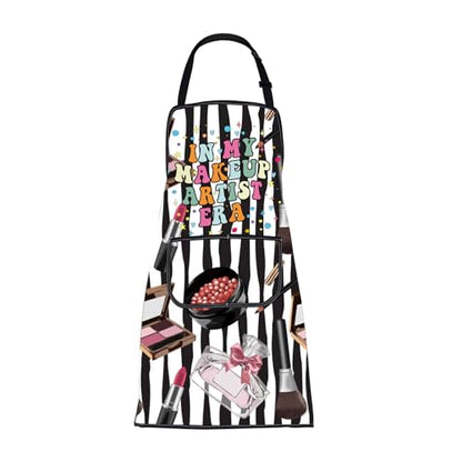 BNQL Makeup Artist Apron With Pockets For Esthetician Cosmetology Student Gifts In My Makeup Artist Era