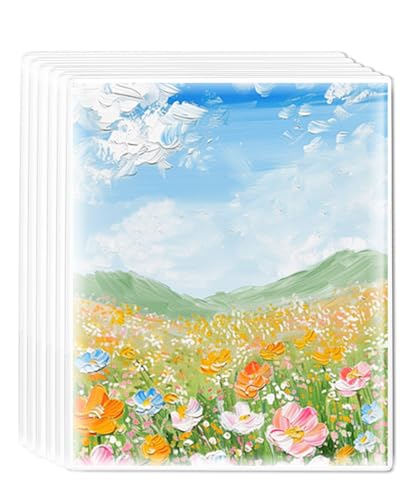 UCEC 6Pk Gel Printing Plates 8x10in, Reusable for Monoprinting &Card Crafts - color: Clear-Gel Plate 8×10 (6pcs)