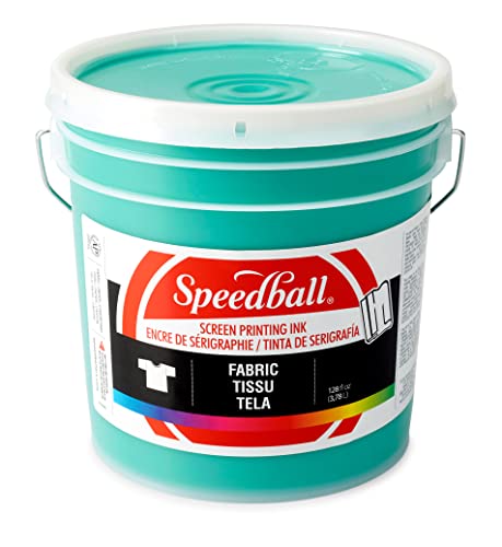 Speedball 046044 Fabric Screen Printing Ink, 128 fl. oz., Green - color: Green, size: 128 fl oz