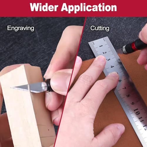 29PCS Exacto Knife Set Hobby Knife Cutter Knife Precision Cutter Hobby Knife Blades Set for Art Work Scrapbooking Stencil Architecture Modeling Wood Leather Working