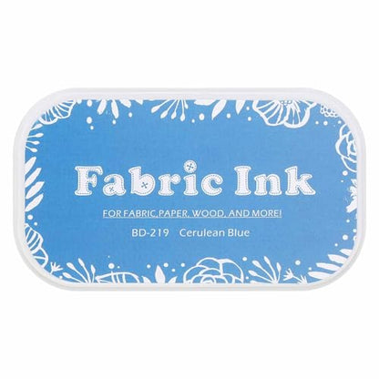 MECCANIXITY Ink Pads for Stamps, 3.7x2.2 Inch Fabric Ink Pad for Cloth, Wood, Paper, Fingerprint, DIY Card Making, Blue - color: Blue