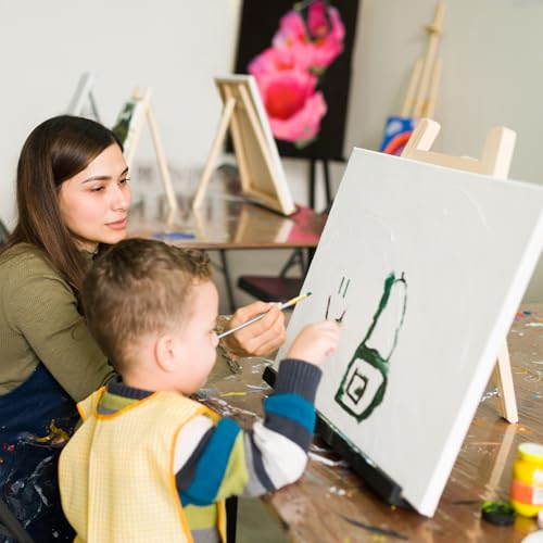 6 Packs Stretched Canvases for Painting with 4x4in, 5x7in, 11x14in Canvas, Blank Canvases for Acrylics, Oils & Other Painting Media, 5/8 Inch Profile 100% Cotton Artist Framed Canvas - size: 6 Pack Mixed - 11×14IN 5×7IN 4×4IN