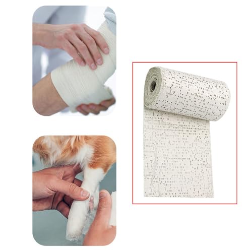 4 Pack Plaster Coth Rolls Plaster Cloth Gauze Bandages 3 Inch Plaster Strips for Mask Making Model Sculpture Diorama Sculpture Belly Cast Body Mold Face Casting Art Project Railroad Scenery