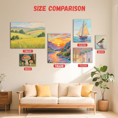 16x20inch 24 Pack Large Painting Canvas Boards Flat Canvas Panels | Gesso Primed Acid-Free 100% Cotton for Acrylics Oil Watercolor Tempera Paints - size: 16"x20"
