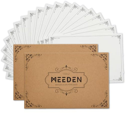 MEEDEN Blank Watercolor Paper Postcards: 4"X6" Travel Watercolor Post Cards - color: 2 Pack