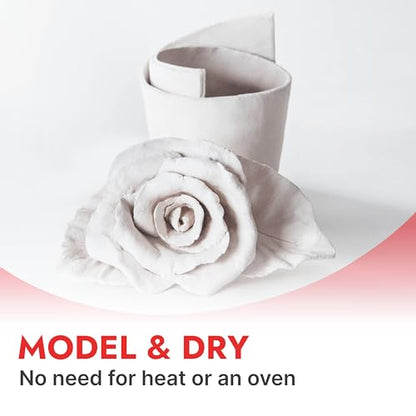 DAS Air-Hardening Modeling Clay, 2.2 Lb. Block, White Color (387500)