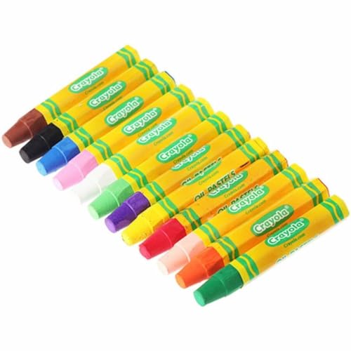 Crayola 524629 Oil Pastels,12-Color Set, Assorted, 336/Pack