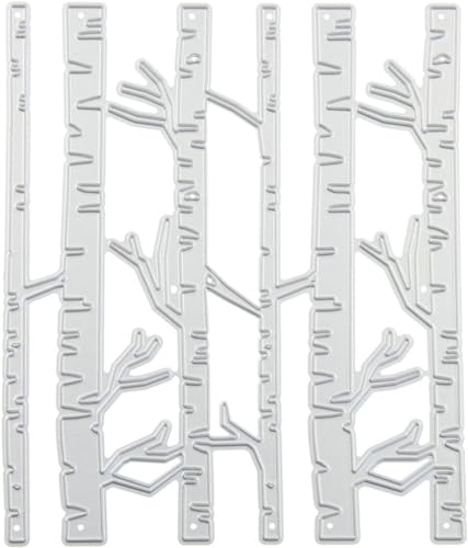 Trees Cutting Dies Handmade DIY Paper Cards Album Decoration Stencils Template Embossing for Card Scrapbooking Craft (Forest) - style: Birch Forest