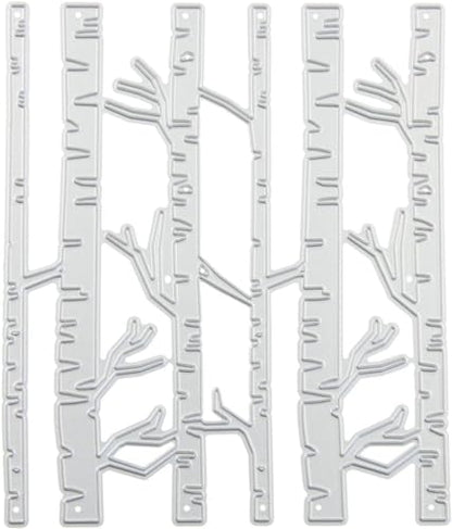 Trees Cutting Dies Handmade DIY Paper Cards Album Decoration Stencils Template Embossing for Card Scrapbooking Craft (Forest) - style: Birch Forest