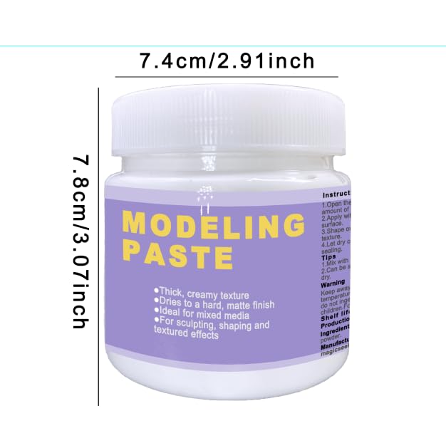 Modeling Paste Kit, Texture Paste Paint for Craft, Modeling Craft Set,Sculpture Art Kit, Perfect for Christmas, Halloween, Thanksgiving & New Year Gifts - color: Modeling Paste Kit