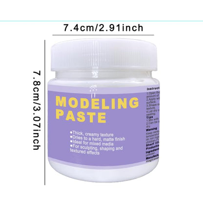 Modeling Paste Kit, Texture Paste Paint for Craft, Modeling Craft Set,Sculpture Art Kit, Perfect for Christmas, Halloween, Thanksgiving & New Year Gifts - color: Modeling Paste Kit