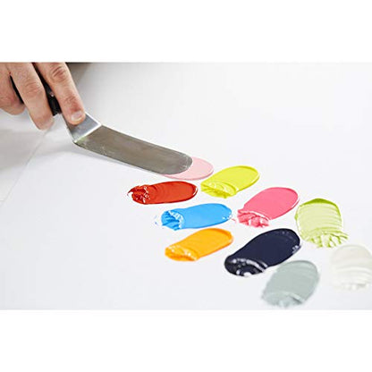 Liquitex Professional Freestyle Small Painting Knife, No. 4 | Rustproof Stainless Steel Knife Blade, Non-Slip Ergonomic Handle for Grip, Riveted Handle for Durability - size: Small, style: No. 4