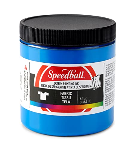 Speedball Art Products Fabric Screen Printing Ink, 8-Ounce, Blue - color: Blue, size: 8 fl oz