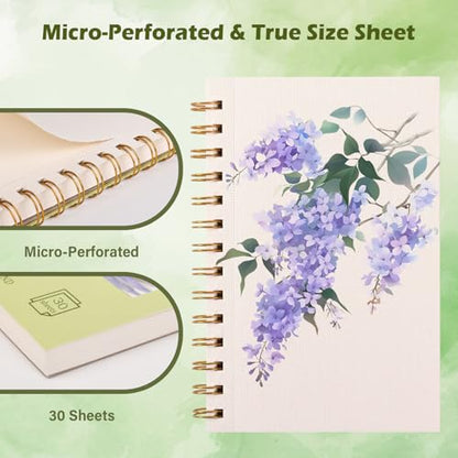 Qlmhudaim 5x7.5in Spiral Watercolor Paper Pad, 30 Sheets - size: 5”×7.5“