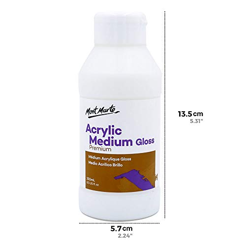 Mont Marte Acrylic Medium Gloss 8.45oz (250ml)