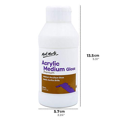 Mont Marte Acrylic Medium Gloss 8.45oz (250ml)