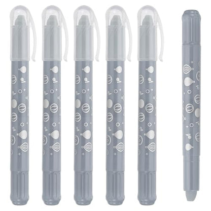 PATIKIL Watercolor Gel Crayon, 6Pcs Twist Coloring Gray Crayon - color: Gray