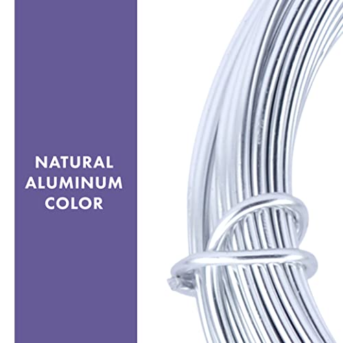 Artistic Wire Aluminum Craft Wire 12ga - Silver Tone - color: Natural Aluminum