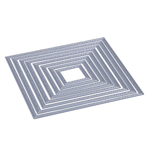 Cutting Dies Handmade DIY Paper Cards Album Decoration Stencils Template Embossing for Card Scrapbooking Craft (Square-Self) - style: Square