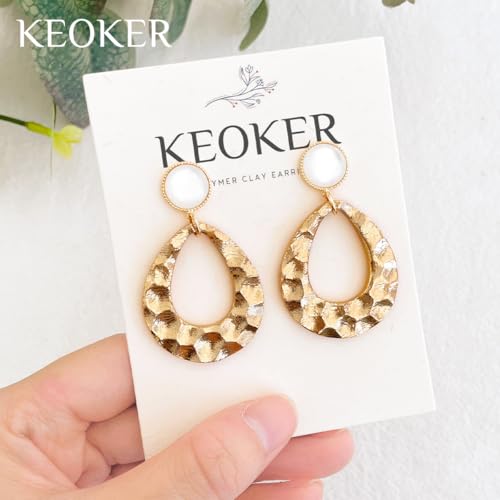 KEOKER Hammered Texture Roller for Clay, Like Polymer Clay Texture Sheets - color: Metal Hammered Color