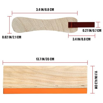 1 Pieces 13.7 Inch Screen Printing Squeegees 75 Durometer Ink Scraper for Screen Printing（Large Size）