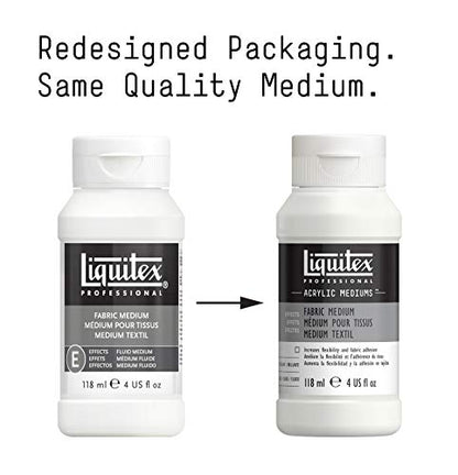 Liquitex Professional Effects Medium, 118ml (4-oz), Fabric Medium - color: Fabric, size: 4 Fl Oz (Pack of 1), style: 4-oz