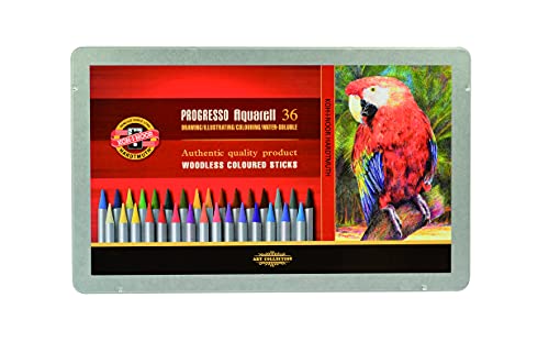KOH-I-NOOR Progresso Woodless Aquarell Coloured Pencil Set (Set of 36)