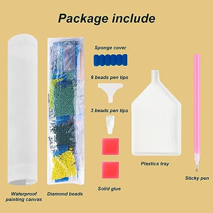 Acudotr Landscape Diamond Art Kits for Adults, Home Decor, 12x16In