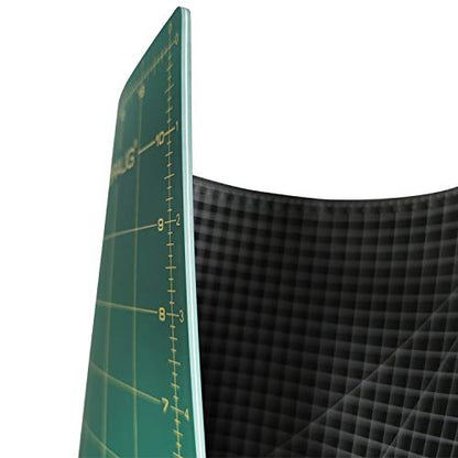 NEWBRAUG 24'' × 36'' Large Self Healing Gridded Rotary Cutting Mat, Big Double Sided 5-Ply Cutting board for Sewing, Quilting, Craft, Fabric & Scrapbooking(Green/Black)… - color: Green & Black, size: 24"L x 36"W
