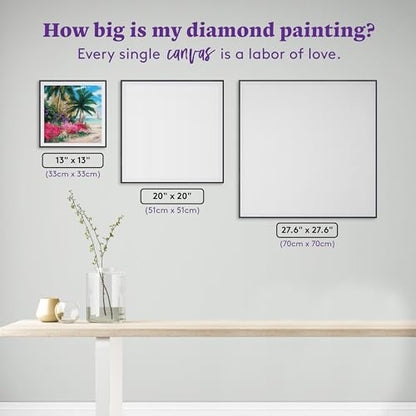 DIAMOND ART CLUB Ocean Whisper Path Diamond Art Kits for Adults | Premium Diamond Painting Kit, Fun DIY Crafts for Adults, Round Diamond Art Canvas by Chuck Pinson, 13" x 13" (33 x 33 cm) - color: Ocean Whisper Path