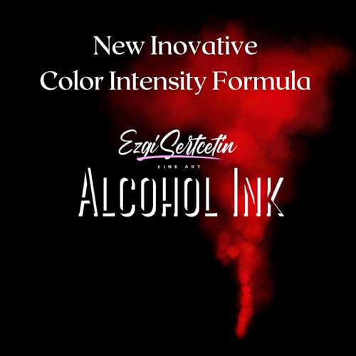 Premium Alcohol Ink by Ezgi Sertcetin (Glitter Tealito) - color: Glitter Tealito