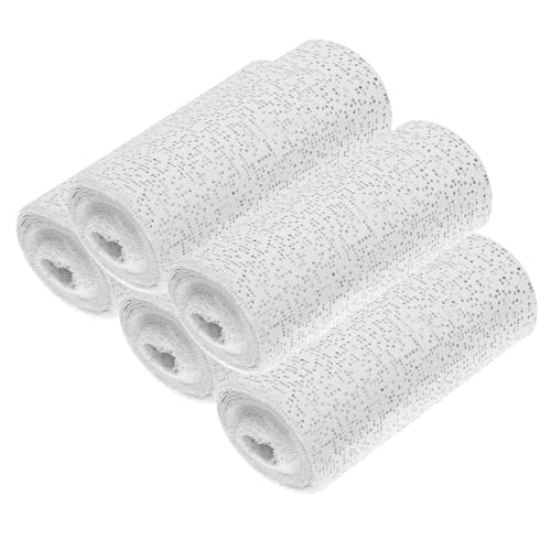 5 Pack Plaster Cloth Rolls Gauze Bandages Plaster Wrap Strips 8 in x 9 ft for Belly Casts DIY Hobby Crafts for Mask Making Body Molds Scenery Art