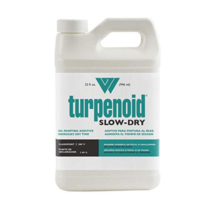 Weber Turpenoid Slow-Dry Oil Painting Additive, 32 fl. oz/946ml Bottle, Clear, 1 Each (1637)