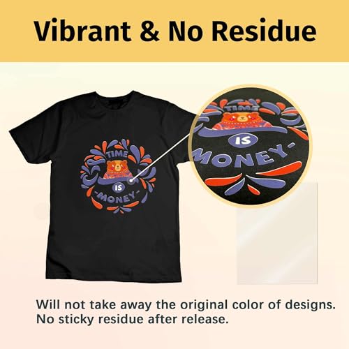 TransOurDream Heat Transfer Mask & Iron on Tape (10 Sheets, 8.5x11")- Iron-On Clear Positioning Film for Dark Transfer Paper & Printable HTV on Shirts - color: Mask-dark, size: 10 Sheets