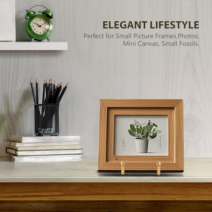 Plate Holder Easel Display Stand - 3 inch Metal Plate Stands for Display - Tabletop Picture Stand - Gold Iron Easels for Display Pictures | Photo Frames | Book | Decorative Plates | Plaque - 1 Pack - size: 3 inch