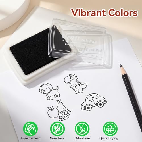 WAYCOM Linocut Kit for Beginners - 4x6 Soft Rubber Carving Block with Linoleum Cutter, Hobby Knife, Ink Pad & Pencil - Stamp Making & Block Printing Starter Set, DIY Craft Gift for Adults & Teens - color: Pale Pink-1 Rubber Block