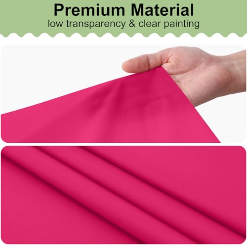 misaya 6 Packs Plastic Table Cloth Hot Pink Disposable Tablecloth - color: Hot Pink, size: 54" X 108"